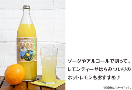 そのまんまのマイヤーレモン(レモンジュース：ストレート 計1.8L)900ml×2本入り【神東ファーム】