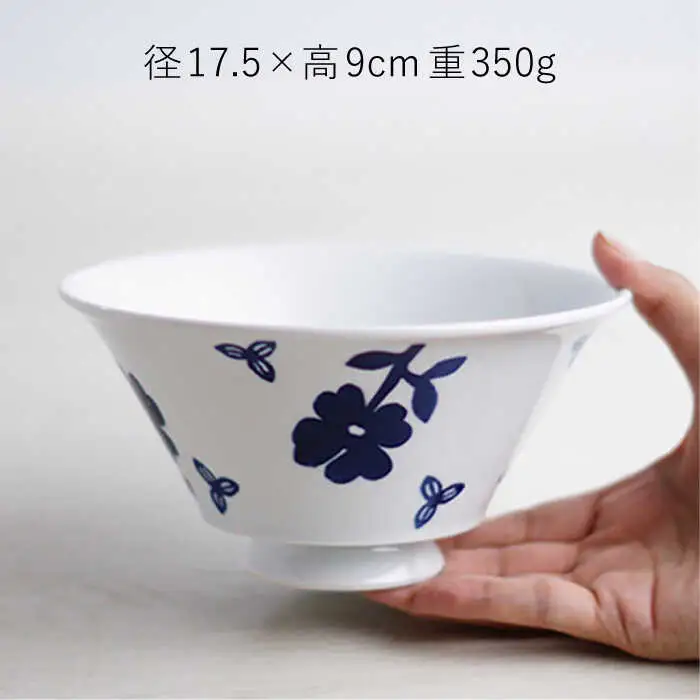 【波佐見焼】スタンプフラワー おしゃれDON どんぶり 丼 器 食器 皿【Cheer house】[AC217] 波佐見焼