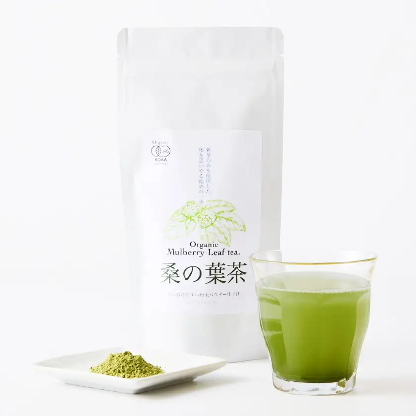 熊本県美里町産　有機栽培認証　桑の葉茶(100g×2個)_飲料・ドリンク 茶  _【1219571】