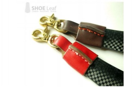 携帯用 靴べら （ カーボン 製）SHOE leaf URUSHI レッド |ヒロセ金型 M52S05