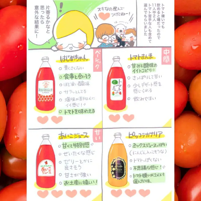 【余市産】ミニトマトジュース 「はじめちゃんのあいこジュース」 アイコ 3本 果汁飲料 野菜飲料 野菜ジュース トマト 野菜 食塩無添加 100％ ストレートジュース 無塩 健康 美容 ダイエット 国産 お取り寄せ 北海道 余市町_Y034-0109