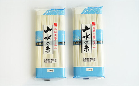 DE054 寒製　島原手延そうめん 山水の糸　2袋（5束×2）