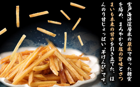 【４ヶ月連続定期便】　塩けんぴ　１２袋小分けセット（計１２６０ｇ）　【室戸海洋深層水使用】