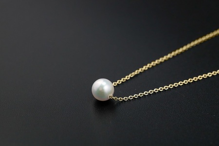 【SILVER】7.0-7.5mm アコヤ真珠スルーネックレス GM/No.87