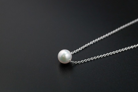 【SILVER】7.0-7.5mm アコヤ真珠スルーネックレス RM/No.86