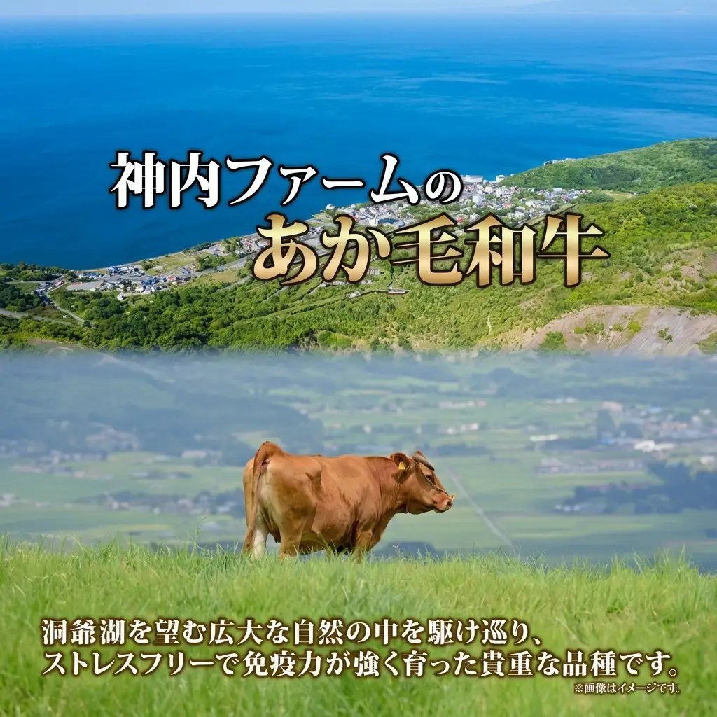 北海道 洞爺湖町産 あか牛 焼き肉用 バラ肉 5パック 計１kg