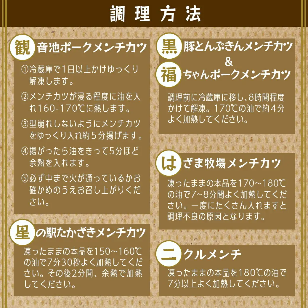 「道の駅」都城NiQLL★都城メンチ 食べ比べセット〔MJ-I506〕_(都城市) 観音池メンチカツ 福ちゃんポークメンチカツ 黒豚とんぷきんメンチカツ はざま牧場メンチカツ 星の駅たかざきメンチカツ ニクルメンチ 詰め合わせ