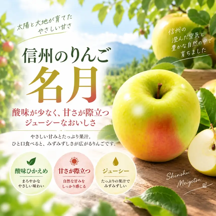 りんご 令和8年11月上旬発送 信州のりんご 名月 約5kg【018-35】