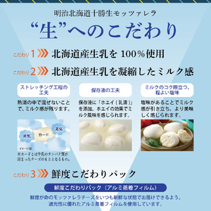 【隔月6回コース定期便】明治北海道十勝チーズ 生モッツァレラ６個 セット 計6回 おつまみ 乳製品 生乳 凝縮 ミルク 新鮮 パック お取り寄せ サラダ カプレーゼ ピザ トースト 定期便 毎月 隔月 3回 6回 国産 芽室町me003-070-k6c