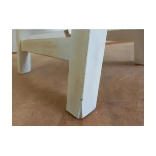 アンティーク風ペイント仕上げふみ台（ホワイト） / 踏み台 ふみ台 ステップ台 木製 木工品 家具