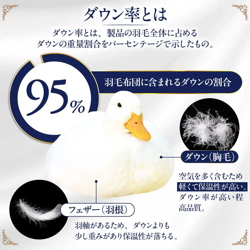 【お中元対象】【最高級プレミアムダウン使用】【 糸島 羽毛 ふとん 】羽毛 布団 ホワイトマザーグース ダウン95％【シングル】糸島市 / 株式会社三樹  [AYM010] 本掛け 羽毛布団 冬用