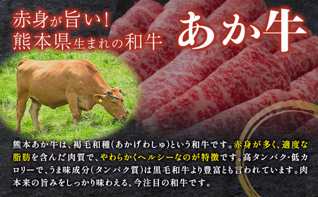 赤牛すきやきしゃぶ用 約400g 合同会社たべたせいか《30日以内に出荷予定(土日祝除く)》赤牛 すき焼き しゃぶしゃぶ お肉 和牛 スライス 熊本県産 九州産 国産 冷凍 送料無料
