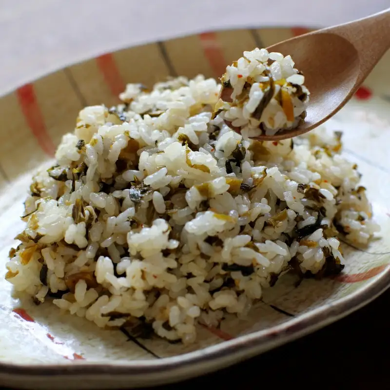 ご飯のお供！絶品高菜4種セット （ゆず山椒味120g、しょうゆ味120g、高菜キムチ120g、高菜チャーハンの素90g） / 高菜漬け 田辺市 ウコン不使用 漬物 つけもの 健康 和歌山 野菜 炒飯 ユズ 山椒 醤油 キムチ おかず おつまみ【kms010】