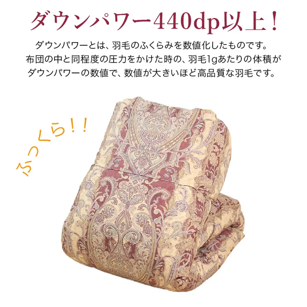 【グレー】片寄らない羽毛掛ふとん ホワイトグース95% プレミアムゴールドラベル【SDL】〔MD-J203-gr〕_(都城市) 日本製 羽毛 掛ふとん ふわふわ プレミアムゴールドラベル セミダブルロング