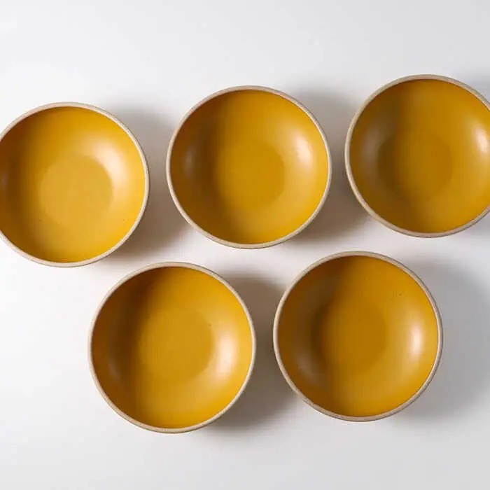 【波佐見焼】CoCon（ここん）ボウルM パンプキンカラー５個セット 食器 皿【福田陶器店】[PA300] 波佐見焼