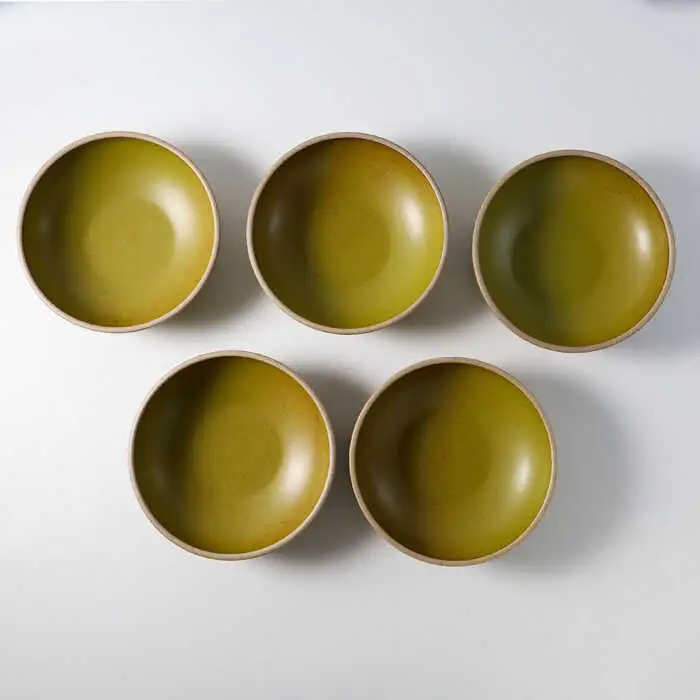 【波佐見焼】CoCon（ここん）ボウルS 抹茶カラー５個セット 食器 皿【福田陶器店】[PA303] 波佐見焼