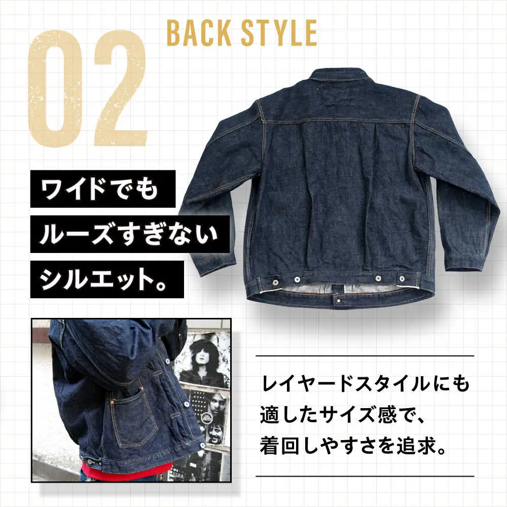 受注生産 ジージャン セルビッチデニム 日本製 ジーパン デニム ジャケット アメカジ メンズ ファッション AF-20 TRUCKER アトリエフロート 糸島市 / atelier FLOAT [AAF006] 