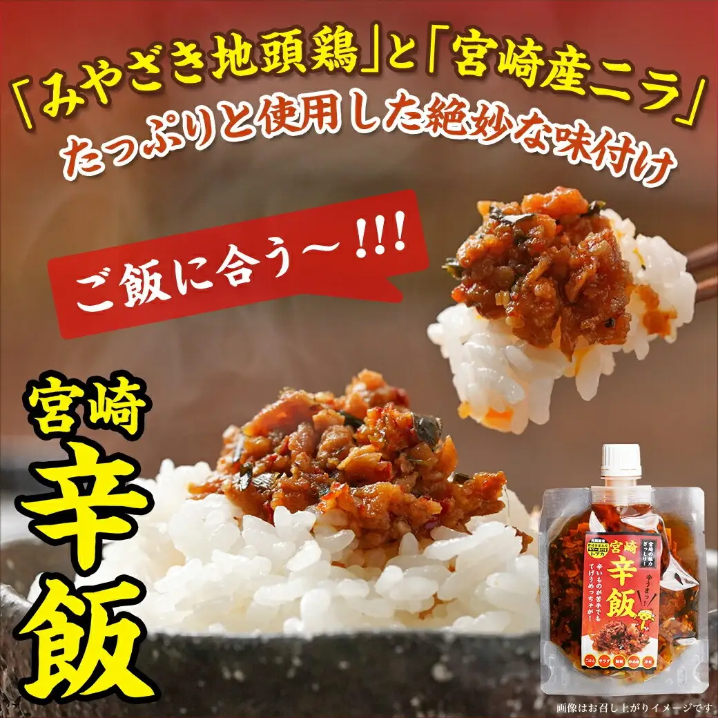都城商業高校×トプカ☆宮崎辛飯＆宮崎大辛飯セット〔14-J901〕_(都城市) 共同開発 都城商業高校 カリー専門店トプカ SDG'ｓ 宮崎辛飯 地頭鶏 商業高校フードグランプリ 宮崎大辛飯 大豆 みやだいず お土産