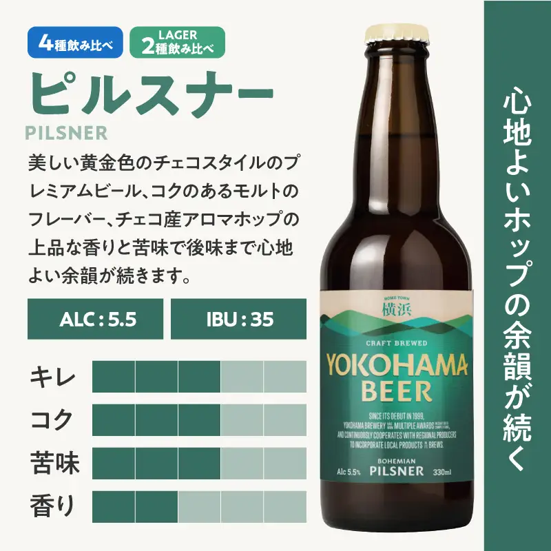 横浜ビール　LAGER（2種12本セット） AFH0001