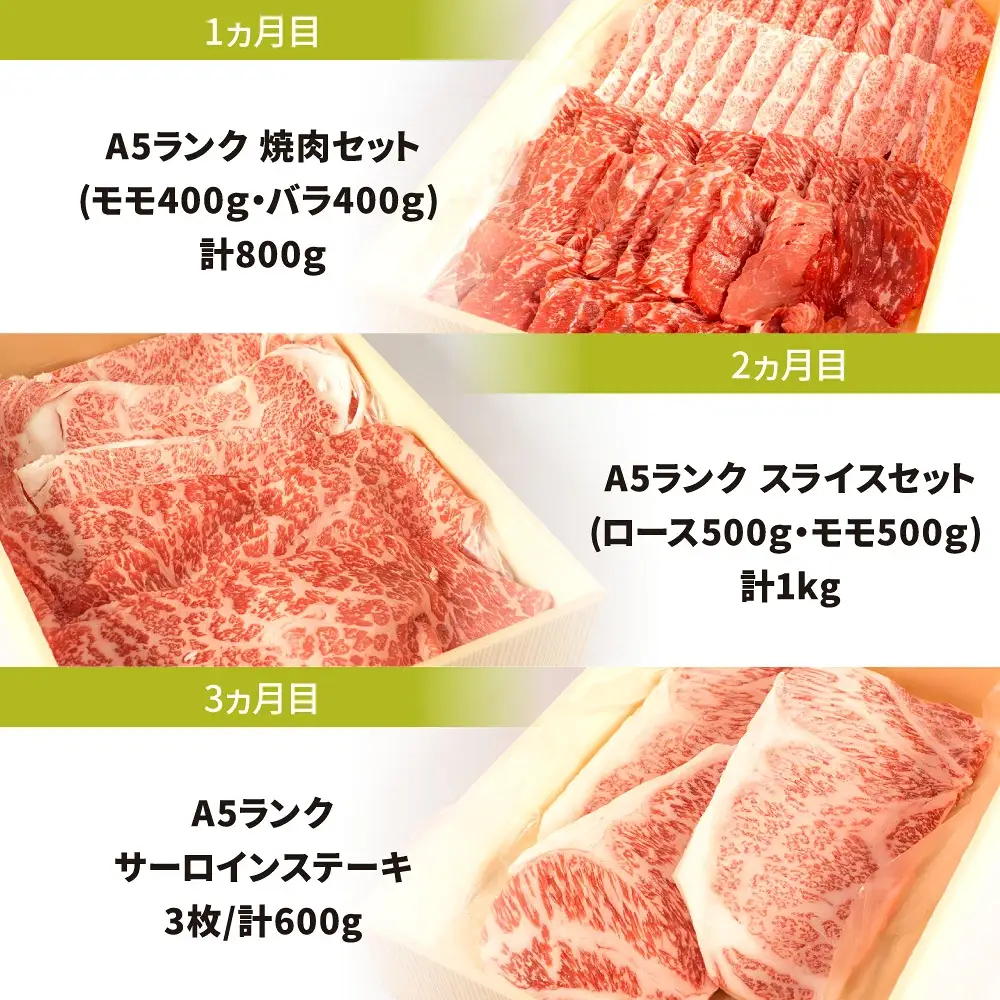 A5ランク近江牛 贅沢定期便 近江牛専門店 万葉 滋賀県 東近江市 AE04 A5ランク 近江牛 定期便 焼肉 すき焼き ステーキ しゃぶしゃぶ 食べ比べ 高品質 ギフト 3ヶ月 毎月