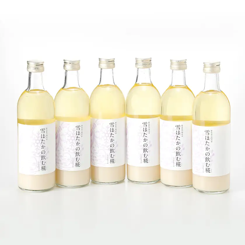 【うるち米】雪ほたかの飲む糀「6本セット」_酒・アルコール 甘酒  _【1411583】