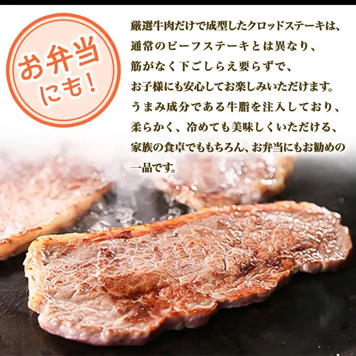 クロッドステーキ(牛ステーキ)120gx20枚　計2,400g_肉  牛肉 _【配送不可地域：離島】【1216873】