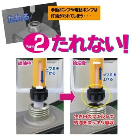 灯油ポリタンク専用コック「コッくんトーユ」　コック(エアー抜きキャップ付き)のみ2セット_灯油ポリタンク ポリタンク 給油 人気 おすすめ 送料無料 たれない 早い レバー式_【1413926】