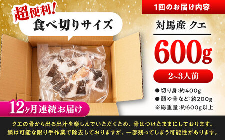 【全12回定期便】対馬 産 クエ 鍋 セット 600g (2ー3人前) 海鮮  [WAC035] くえ 鍋セット クエ クエ鍋 