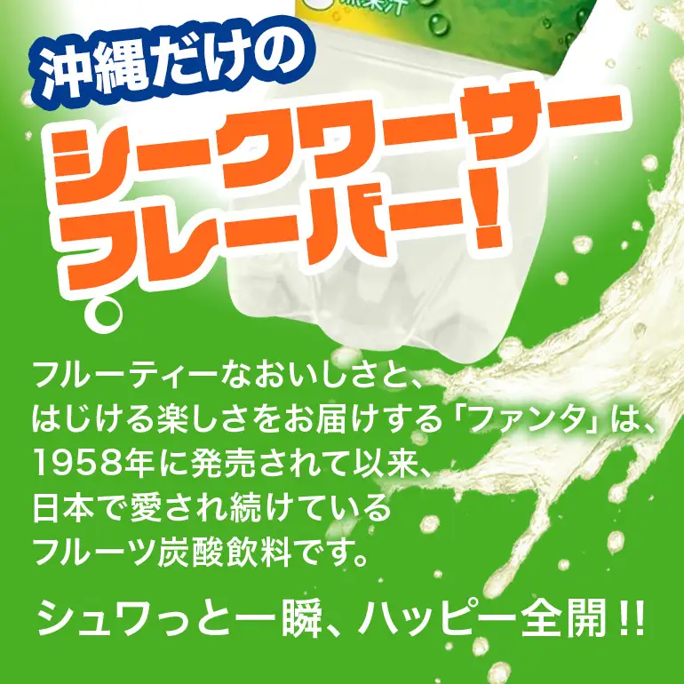 【沖縄限定販売！】ファンタ　シークワーサー　500ml×24本　｜シークワ―サー　ファンタ AY03