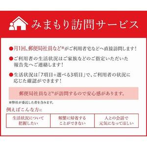 郵便局のみまもりサービス「みまもり訪問サービス」（3ヶ月）