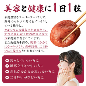 塩とシソで漬け込んだ昔ながらの天日干し梅干し（230g×2パック） mi0005-0006 梅干し 赤ｼﾞｿ 塩 天日干し ｼﾝﾌﾟﾙ 昔ながら 漬物 おにぎり 食品 国産 