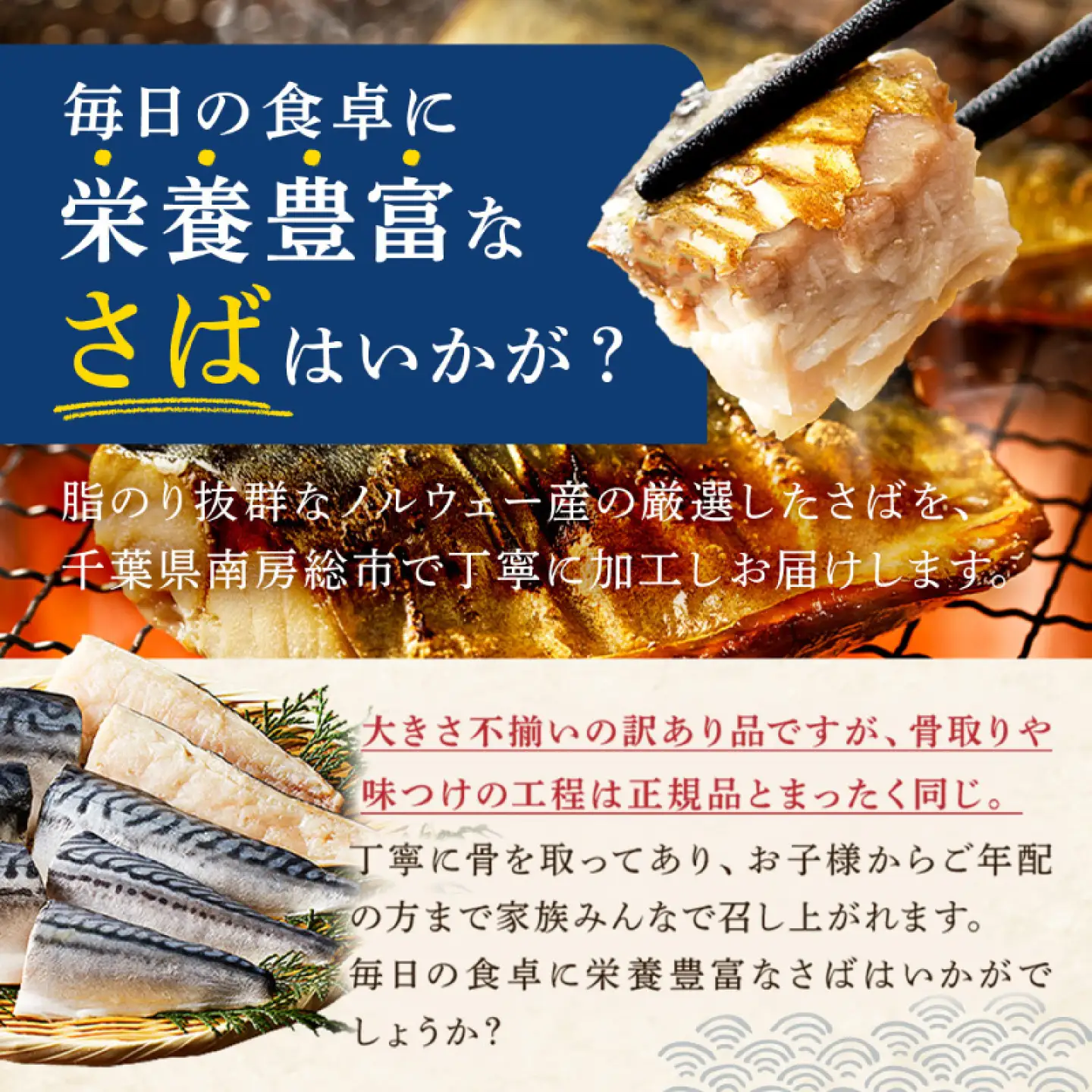 【訳あり】骨取り塩さば 切身500g（500g×1袋） mi0012-0094 