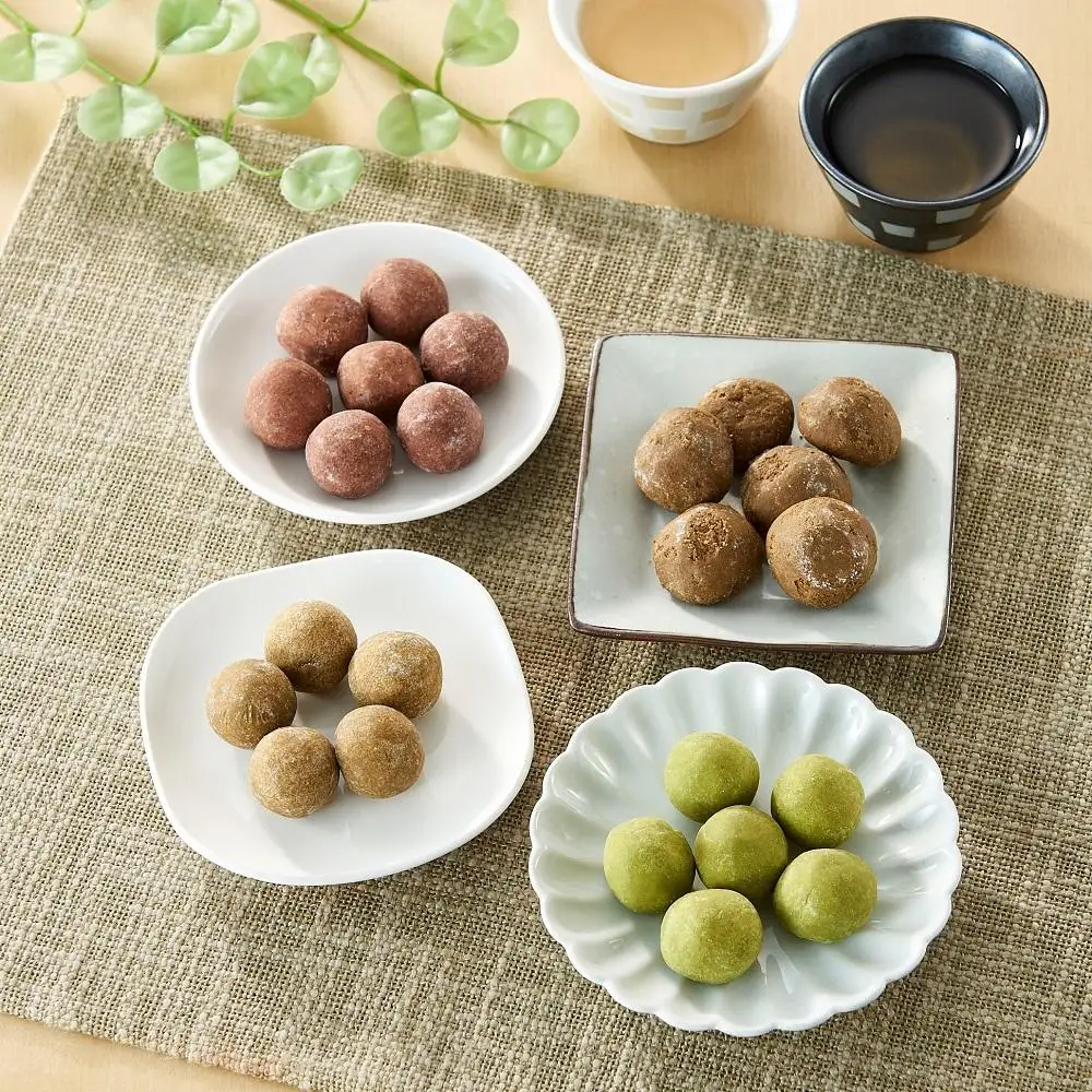 サクッホロッ食感♪由布院盆地米ボウロ 4種食べ比べ セット【由布院ときの色】