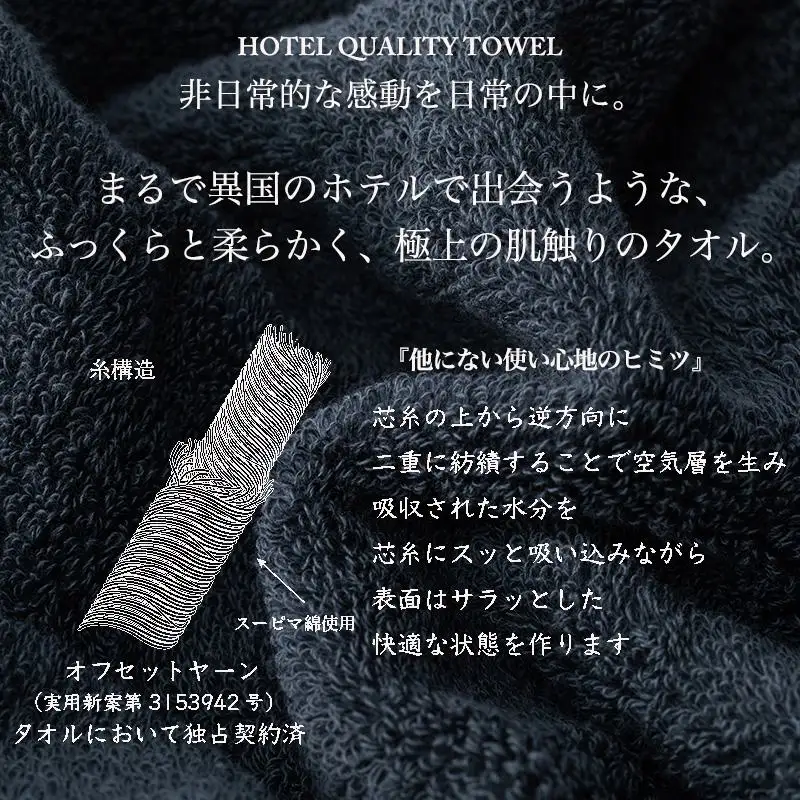 【TVで紹介！】Landwell Hotel フェイスタオル 5枚 ホワイト ギフト 贈り物