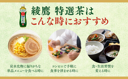 【4ヶ月定期便】綾鷹「特選茶」 500ml×96本(4ケース) ※離島への配送不可