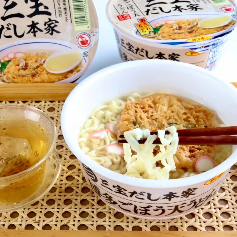 三宝だし本家 博多ごぼう天うどん 12食入り(1ケース) K001073