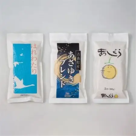 りんご約1.5kg(5～6個)とお米300g(2合)のお試しセット_りんご 林檎 リンゴ ふじ 米 お米 コメ こめ セット お試し おためし 青森県 果物 くだもの フルーツ_【配送不可地域：離島】【1405714】
