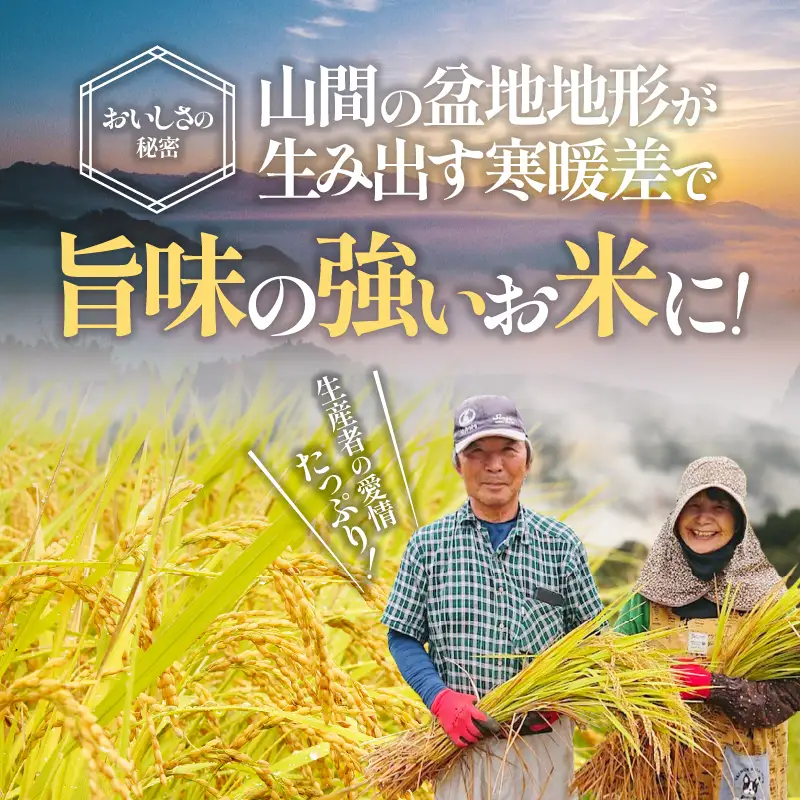 【3か月定期便】【令和7年産】13代目甲斐長衛門が選び抜いた高千穂産ひのひかり　長衛門米5㎏×3回  長衛門米 ヒノヒカリ 3か月 お米 精米 白米 米 白ご飯 ごはん おにぎり おむすび 米袋 農作物 定期便 宮崎県産 高千穂町産 普段使い _Tk019-t019