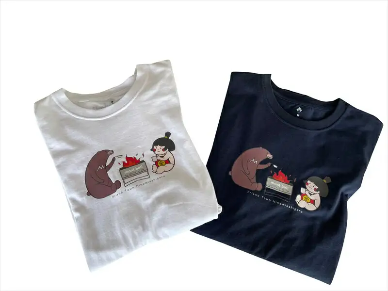 モンベルTシャツ 南足柄市オリジナルデザイン（焚火）＜ブラック/L＞【 神奈川県 南足柄市 】