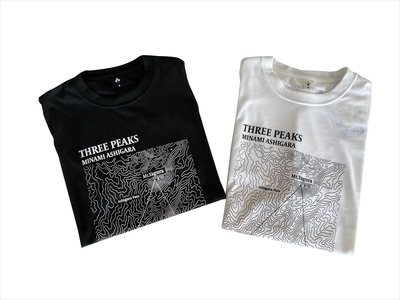 モンベルTシャツ 南足柄市オリジナルデザイン（等高線）＜ブラック/XL＞【 神奈川県 南足柄市 】