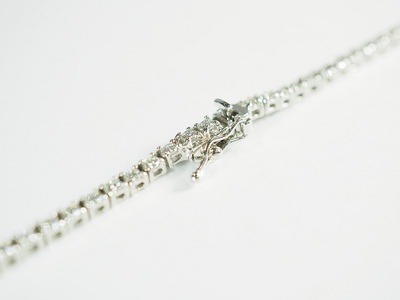 Deliciae　PT900　テニスネックレス　グラデーション　ダイヤモンド 【10.00ct】鑑別書付　K05032-H