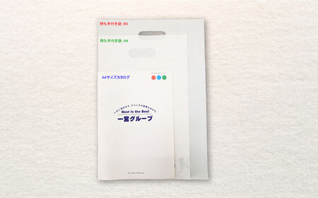 地球にやさしい持ち手付き袋 A4 白（1冊50枚入）4冊セット[AGBR083]