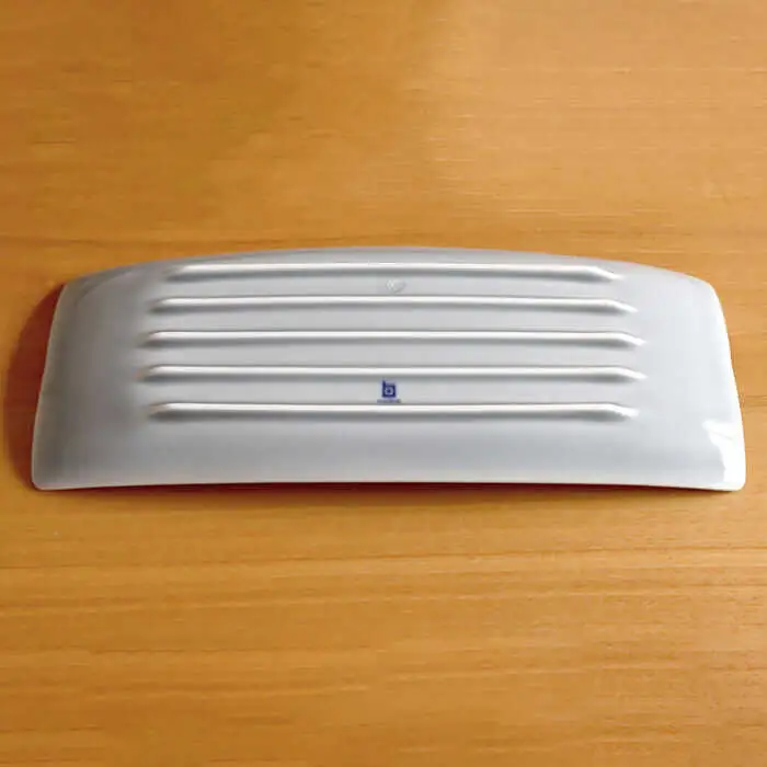 【白山陶器】【長方皿】長焼皿 グレイ 2枚セット[TA149]
