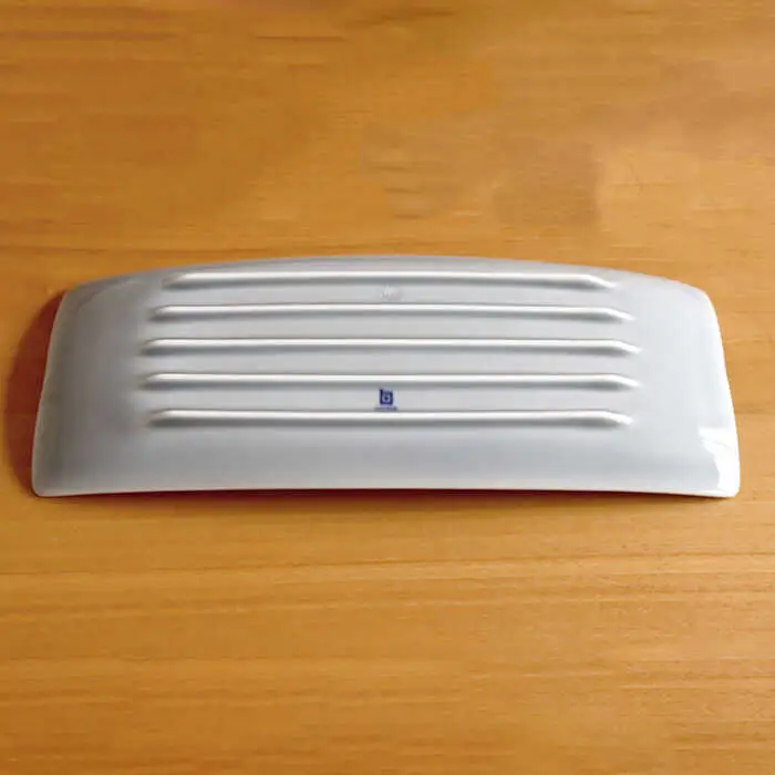 【白山陶器】【長方皿】長焼皿 グレイ 5枚セット[TA152]