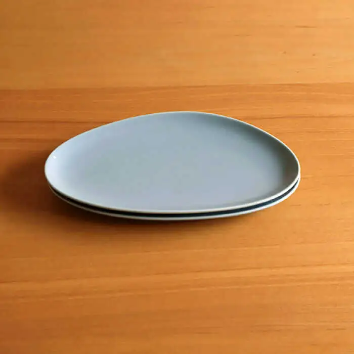 【白山陶器】【食器セット】ペトラ ロングプレート(M) グレイ 2枚セット[TA158] 食器