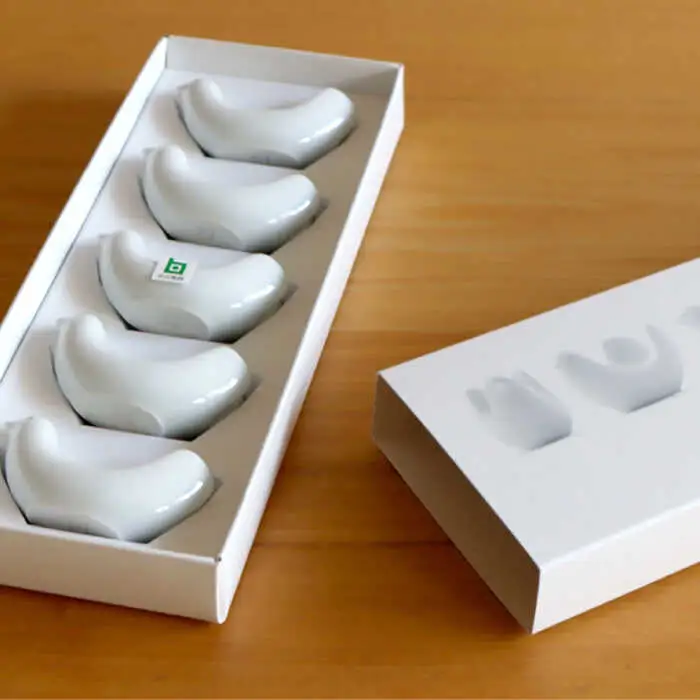【白山陶器】【とり型はしおき】はしおき5客揃え[TA159]