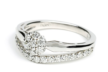 0.5CT プラチナ ダイヤモンド リング R3778DI-P2