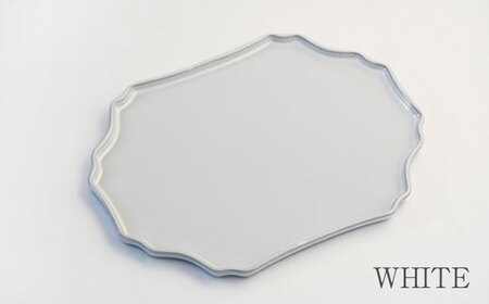 【美濃焼】DesPres-デプレ- シュエットプレート WHITE、GOLD 2枚セット【丸新製陶】｜食器 食器セット お皿 皿 ランチ プレート 美濃焼 セット ソーサー さら おしゃれ キッチン用品 洋食器 シック アンティーク風 [MAM066]