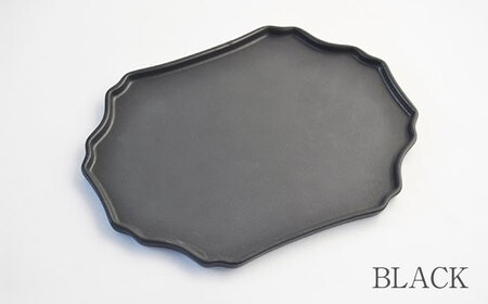 【美濃焼】DesPres-デプレ- シュエットプレート BLACK、GOLD 2枚セット【丸新製陶】｜食器 食器セット お皿 皿 ランチ プレート 美濃焼 セット ソーサー さら おしゃれ キッチン用品 洋食器 シック アンティーク風 [MAM067]
