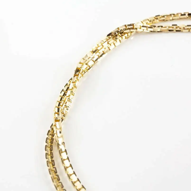  18金 ネックレス 50cm チェーン のみ ベネチアンチェーン 18k チェーンだけ イエローゴールドK18 ゴールド シンプル ジュエリー 山梨県 昭和町 送料無料 管理番号191227nm101yn50m SWAA112
